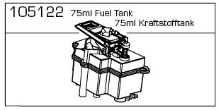 Artikel Bild: 105122 - 75ml Kraftstofftank