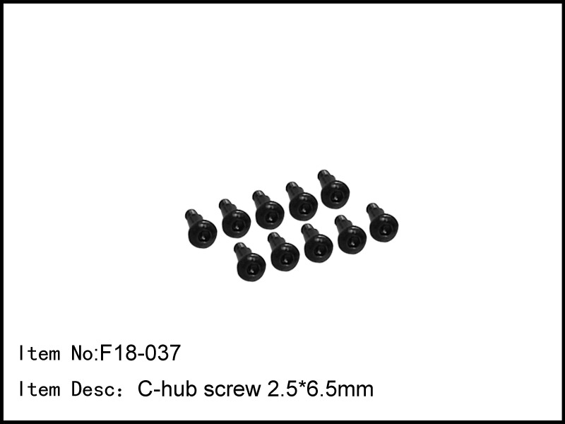 Artikel Bild: F18-037 - C-hub screw 2.5*6.5mm (4pcs)