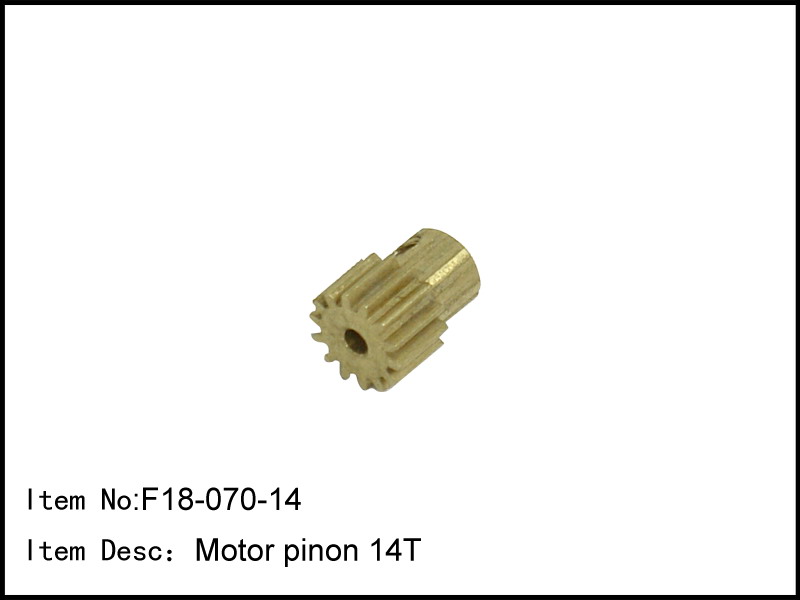 Artikel Bild: F18-070-14 - Motor pinon 14T
