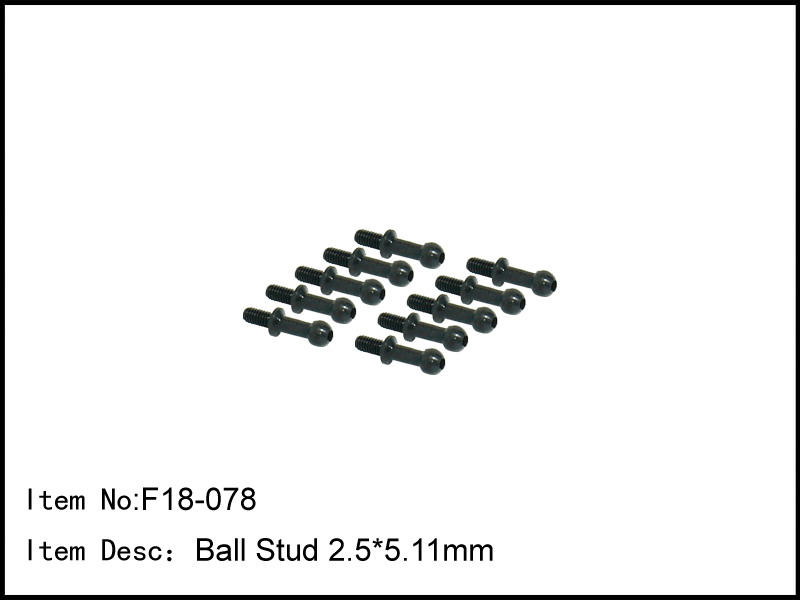 Artikel Bild: F18-078 - Ball Stud 2.5*5.11mm (6 Stck)