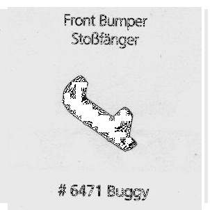 Artikel Bild: 6471 - Stoßfänger vorne Buggy