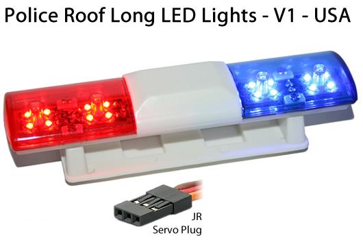 Artikel Bild: HRC8731U - Lichtset Police rot-blau Dachleuchte