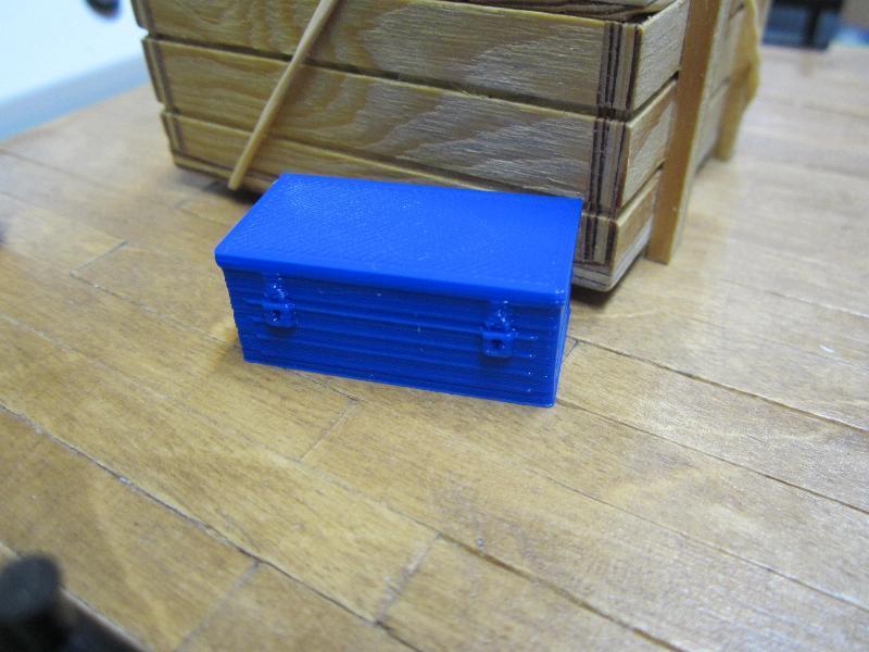 Artikel Bild: Werkzeugkasten blau 33x14x17mm 1:10 oder 1:25