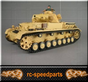 Artikel-Bild-RC Panzer Kampfwagen IV F 1 Ausf., BB Schuß,Metallgetriebe, Rauch + Sound