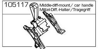 105117 - Mittel-Diff-Halter Tragegriff