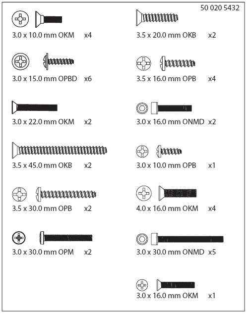 Artikel-Bild-205432 - Schrauben für hintere Aufhängung und Getriebegehäuse