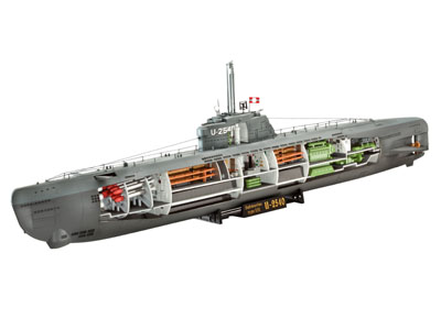 Artikel-Bild-05078 - Deutsches U-Boot Typ XXI mit Interieur