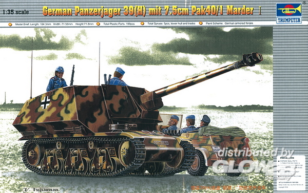 Artikel-Bild-00354 - PzKpfw 39(H) Panzerjäger mit 7,5 cm Pak 40 1 Marder