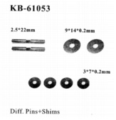 KB-61053 - Wellen und Shimscheiben Differential