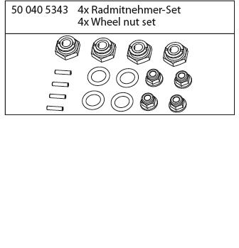 500405343 - Radmitnehmer Set (4 Stck)