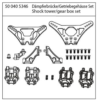 500405346 - Dämpferbrücke/Getriebegehäuse Set