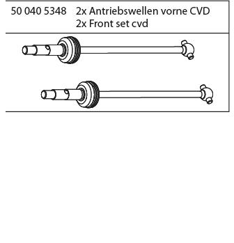 500405348 - Antriebswellen vorne CVD (2 Stck)