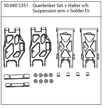 500405351 - Querlenker + Halter v/h