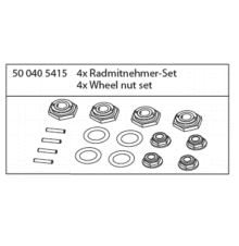 500405415 - 4 x Radmitnehmer Set