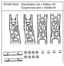 500405420 - Querlenkerset + Halter v+h