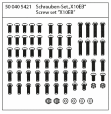 500405421 - Schrauben-Set XT10