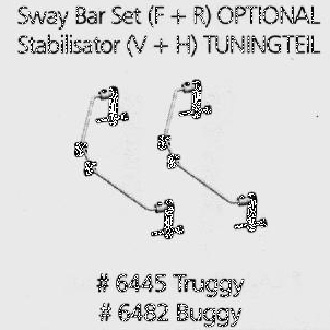 6482 - Stabilisator vorne + hinten Buggy