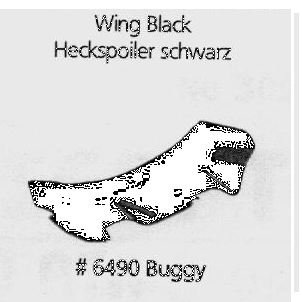 6490 - Heckspoiler schwarz Buggy