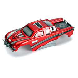 LOSB1550 - Micro Desert Truck Painted Body Set, Candy Red