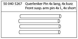 405267 - Querlenker Pin 4x lang 4x kurz