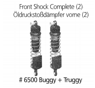 6500 - Öldämpfer vorne 2 Stck Buggy + Truggy 2013