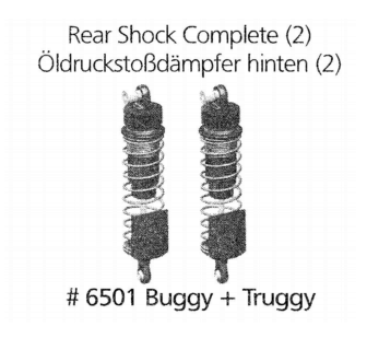 6501 - Öldämpfer hinten 2 Stck Buggy + Truggy 2013