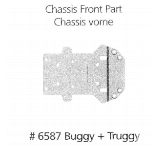 6587 - Chassis Platte vorne Buggy 2013