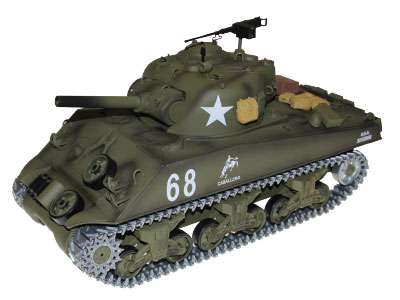 Artikel-Bild-U.S.M4A3 Sherman R&S 2.4GHZ Metallketten+Metallgetriebe