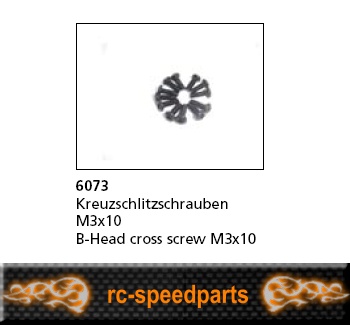 Artikel Bild: 6073 - Kreuzschlitzschrauben M3x10