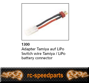 Artikel Bild: 1300 - Adapter Tamiya auf LiPo T-Plug