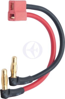 Artikel Bild: 95806 - LiPo Hardcase Adapter Stecker - 4mm auf T-Plug