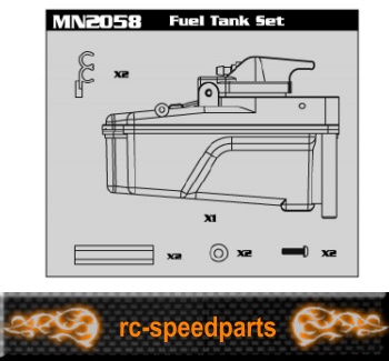 Artikel Bild: MN2058 - Fuel Tank SetCenter Diff Brace
