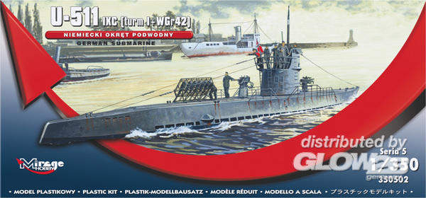 Artikel Bild: 350502 - German U-Boot U-511 - IX C (turmI+WGr42)