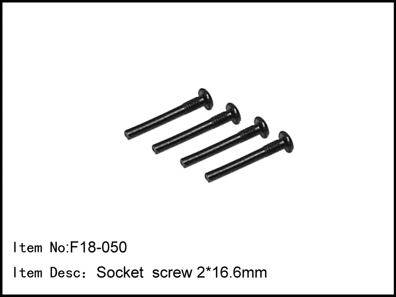 Artikel Bild: F18-050 - Socket screw 2*16.6mm (4pcs)