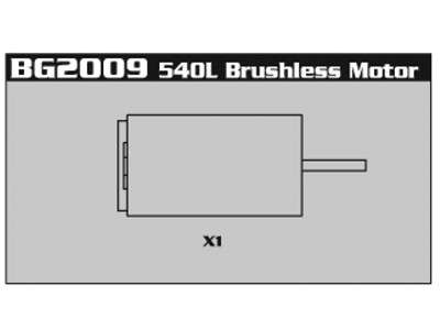 Artikel Bild: BG2009 - 540L Brushless Motor