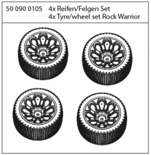 Artikel Bild: 500900105 - 4 x Reifen + Felgen Set
