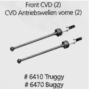 Artikel Bild: 6470 - CVD Antriebswellen vorne Buggy (2Stck)