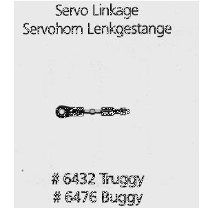 Artikel Bild: 6476 - Servohorn Lenkgestänge Buggy