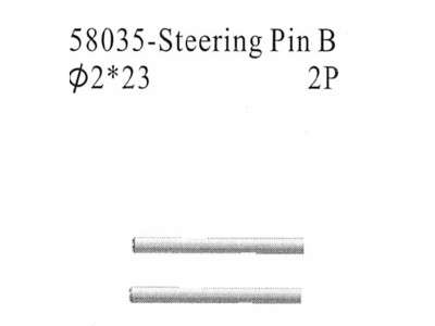 Artikel Bild: 58035 - Steering Pin B 2x23 