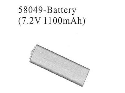 Artikel Bild: 58049 - Battery (7.2V 1100mAh)