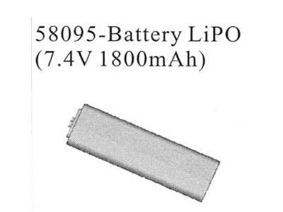 Artikel Bild: 58095 - Battery Lipo (7.4V 1800mAh)