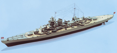 Artikel Bild: 362800 - Prinz Eugen schwerer Kreuzer Bausatz