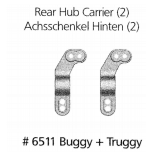 Artikel Bild: 6511 - Achsschenkel hinten 2 Stck Buggy + Truggy 2013