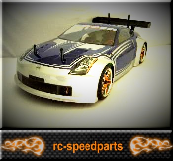 Haube Nissan 350z 200mm blau silber