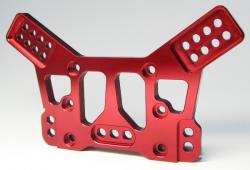 Artikel-Bild-R26184 - Aluminium CNC Dämpferbrücke Hinten (Mantis) rot eloxiert
