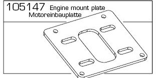 105147 - Motoreinbauplatte