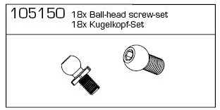 105150 - 18 x Kugelkopf-Set