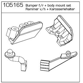 105165 - Rammer v+h + Karosseriehalter