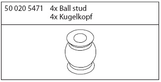 205471 - 4x Kugelkopf