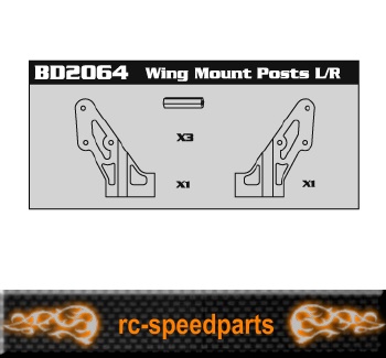 BD2064 - Wing Mount Posts L+R